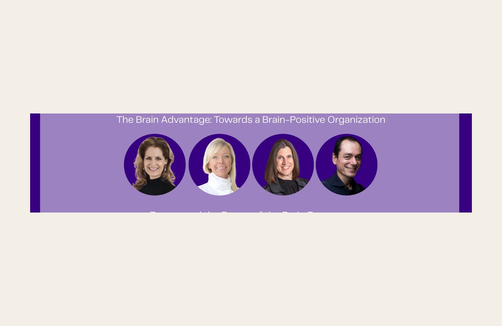Speaker card for The Brain Advantage: Towards a Brain-Positive Organization at the European Brain Economy Summit, Brussels, May 2026, with Krystal Sexton third from left